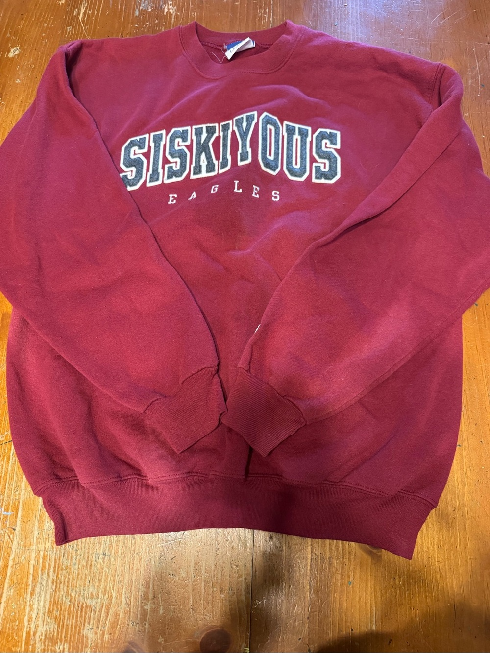 Champion Maroon Authentic Athletic Apparel Crewneck